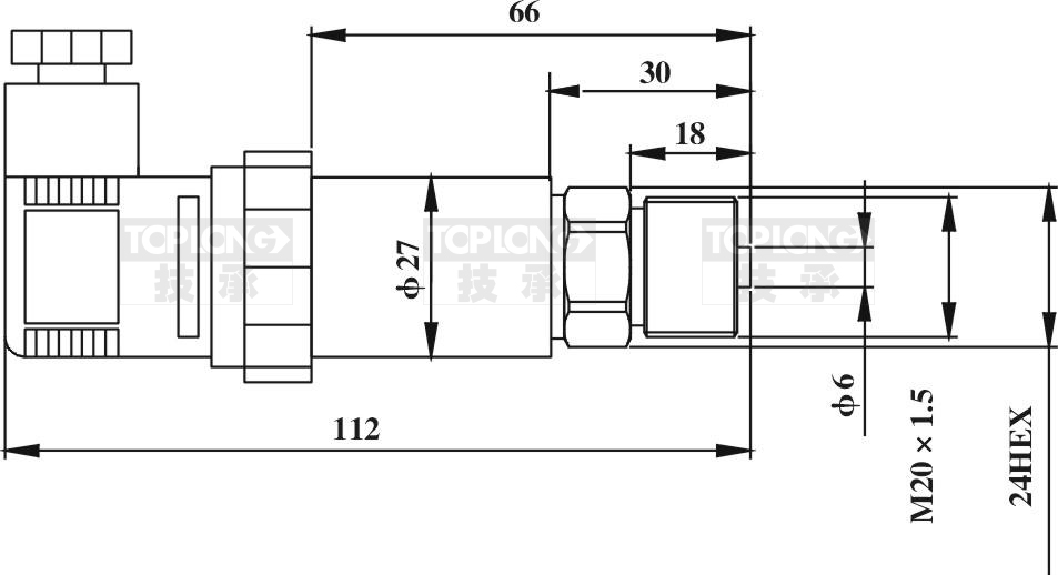 HFS靶式水流開關(guān)流量控制范圍圖